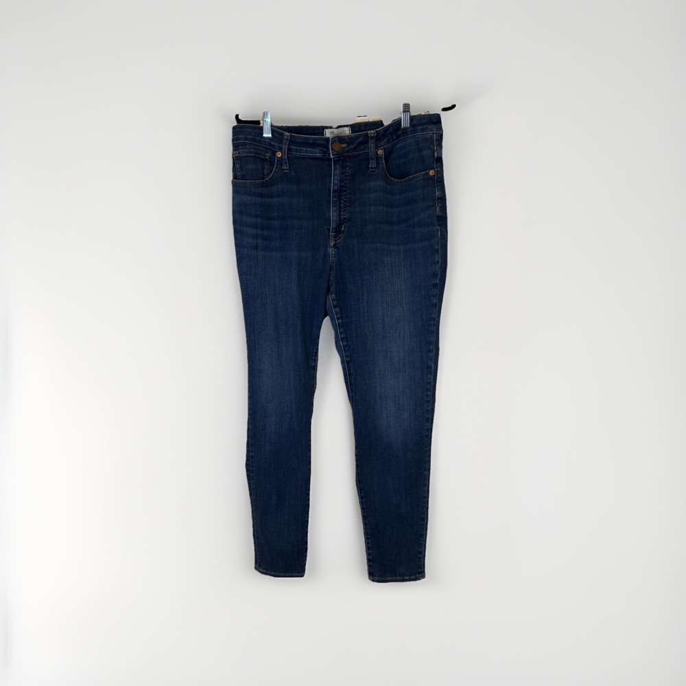 Madewell Curvy High-Rise Skinny Jeans Women 32 Dark Wash Everyday Stretch Casual